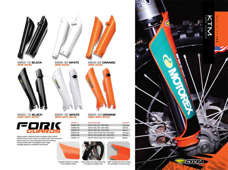 CYCRA サイクラ KTM フォークガード 2001-2014 - CYCRA 日本正規販売代理店 moto禅