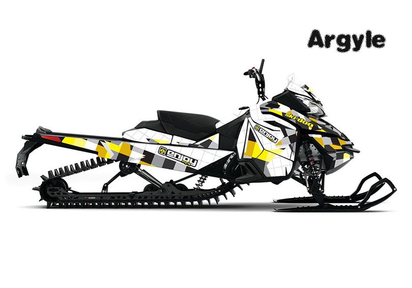 AMR Racing スノーモービルグラフィックキット ステッカー デカール Ski-Doo Rev XR 2013-2018対応 マッドハッタ