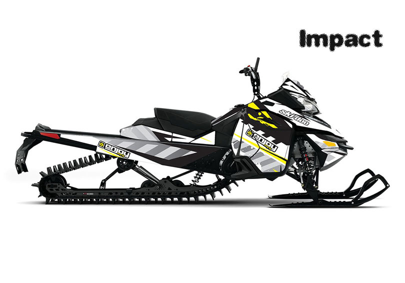 AMR Racing スノーモービルグラフィックキット ステッカー デカール Ski-Doo Rev XR 2013-2018対応 リーパー レッ